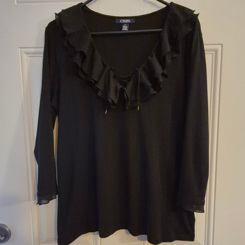 Black Beauty. Chaps Top size L. 100% cotton